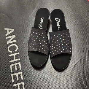 Onex sandals with shimmer dots size 10 womens # 5 couple of tiny blemishes